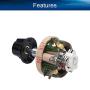 Heyiarbeit 150 Ohm 25W Ceramic Wirewound Potentiometer Linear Variable Rheostat Resistor with Knob for Light Dimmers Motor Speed Control 1pcs