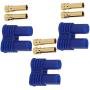 Heyiarbeit 6 Sets EC2 Connector 2mm Gold Bullet Banana Plug Female for RC ESC Lipo Battery Electric Motor DIY