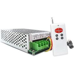 uniquegoods 12-30V MAX 30A DC Motor Speed Control with Wireless Remote Controller Adjustable Switch Reversible Driver Governor Two Way Version + Limit Function