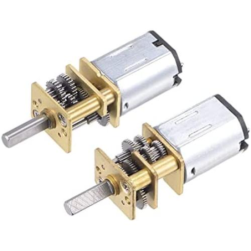 MECCANIXITY DC3V 5RPM DC6V 10RPM Micro Gear Box Speed Reduction Motor Electric Geared Motors with 2 Terminals