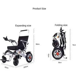 YLFGSLEP Electric Wheelchair 250W Dual Motor 12A, 6AH, 20AH, Battery 360 ° Intelligent Controller Portable Folding Elderly Disabled Electric Wheelchair,20AH