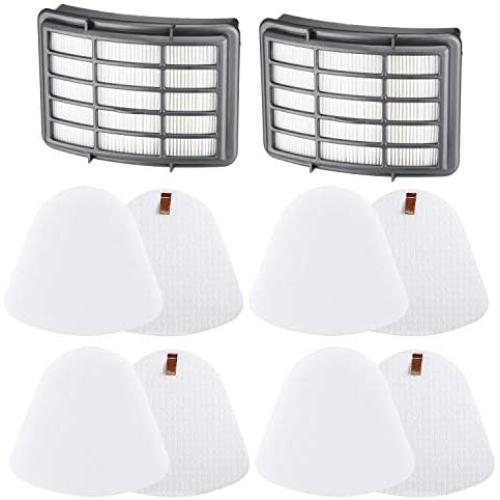 4+2 Pack Filters for Shark Vacuum Navigator Lift-Away ZU503AMZ, NV350, NV351, NV352, NV355, NV356E, NV357, NV360, NV370, NV391, UV440, UV490, UV500, UV540, UV541, UV550, CU500, Shark Replacement Filter Set XFF350 XHF350
