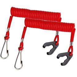 STONCEL Safety Boat Motor Outboard Kill Switch Key Lanyard Ignition Red