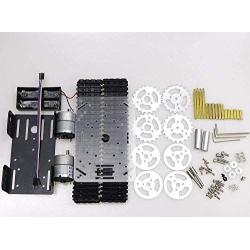 2021 Updated RC Metal Robot Tank Car Chassis for Arduino / Raspberry pi, Track Crawler / Caterpillar, Robotic Starter Learning Kit, DIY Science Experiment Platform, NodeMCU Wireless Remote Control