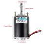 Mini 12V CW/CCW Permanent Magnet DC Motor Reversible Electric Gear Motor High Speed Low Noise for for DIY Generator(DC 12V 3500RPM)