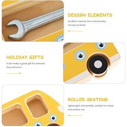 Screw Driver Boards Montessori Toy: 1 Set of Wooden Fire Truck Toys STEM Driver Spanner Kits Basic Skill Educational Learning Sensory Toy for Kid