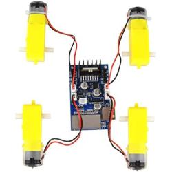 OSOYOO 4WD L298N Motor Driver Board Dual H Bridge DC JST Connectors for Robotic Smart Car for Arduino Rapsberry Pi 3 3b 4b