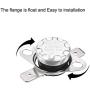 uxcell KSD301 Thermostat 45°C/113°F 10A Normally Closed N.C Adjust Snap Disc Temperature Switch 5pcs