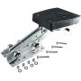 HYDDNice Outboard Motor Bracket Mount Boat Auxiliary Heavy Duty Aluminium Marine Motor Bracket Max Load 7.5HP-20HP