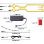 YnGia Motorcycle EL Lights 2 in 1 Style 3 Mode Flash Wire Sticky Light for Motorbike Helmet