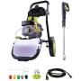 Sun Joe SPX9005-PRO Commercial Series 1300 PSI 2 GPM Max 2.15 HP Brushless Induction Motor Pressure Washer, w/Wall Mount and Roll Cage