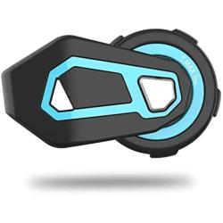 Motorcycle Communication System for 6 Riders Group Intercom,FreedConn T-MAX Helmet Bluetooth Headset for Motorbike Skiing (Range 1500m,Waterproof,FM Radio,Voice Prompt,1 Pack)