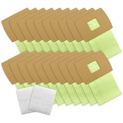 1 Pack - 20 Count with 2 Motor Filter Type BB Compact Canister Bags Replacement for Oreck XL Buster B Canister Vacuum bags PKBB12DW BB180 BB280 BB850 BB870 BB900 BB1000 MV160