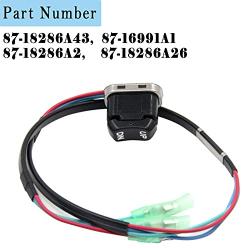87-18286A43 Mercury Trim Switch on Mercury Control Box 87-16991A1, 87-18286A2, 87-18286A26 Mercury Mariner Outboard Tilt Trim Switch Boat Trim Switch