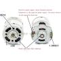 Nuojie Electronic Components Motor 997 Powerful DC Motor 12-36V High Speed Motor, Silent Ball Bearing Motor (Speed(RPM) : 3000 9000RPM)