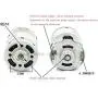 Nuojie Electronic Components Motor 997 Powerful DC Motor 12-36V High Speed Motor, Silent Ball Bearing Motor (Speed(RPM) : 6000 18000RPM)