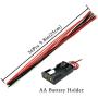 EUDAX 18 Set DC Motors Kit,Mini Electric 1.5-3V 24000RPM Hobby Motor with AA Battery Holder for STEM DIY Toy