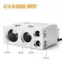 Connecteurs de bornes de batterie MNJ avec voltmètre - 0/4/8 AWG Clamp de borne positive/négative et cales pour voiture, auto, caravane, bateau, camping-car (paire) Connecteurs de bornes de batterie MNJ avec voltmètre - 0/4/8 AWG Clamp de borne positive/négative et cales pour voiture, auto, caravane, bateau, camping-car (paire)