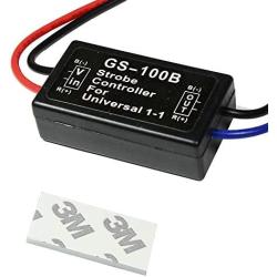HUIQIAODS GS-100B Flash Strobe Controller Car Flasher Module for Brake Light Tail Stop Light 12V
