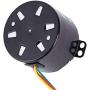 50KTYZ AC 220V 10W 0.5A Small Electric Low Speed Permanent Magnet Synchronous Motor CW/CCW 2.5/20RPM High Torque Metal Geared for Rotisserie Turntable (2.5 RMP)