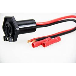 Pactrade Marine Boat Trolling Motor Plug & Socket Set 2-Wire 8 Gauage 12V