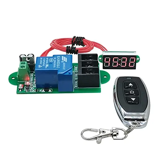 Télécommande Numérique de Chronométrage Intelligent Taidacent, Relais à Grand Courant 30A pour Moteur Pompe à Eau, Émetteur Sans Fil (6-7.4V)