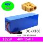 Jieoto 48V 15000mAh E-Bike Lithium Battery Pack 13S 5P 15Ah Li-ion Battery with 54.6V Charger Suitable for 250W-1000W Motor Fit for Electric Scooter Electrical Tools Electric Go-Kart