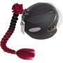 3T-SISTER Helmet Pigtails Gradient Ramp Helmet Braids Ponytail Helmet Hair with Suction Cup with Bowknot or Rose for Motor Bike 1PCS 24inch Many Colors (Helmet not Included)