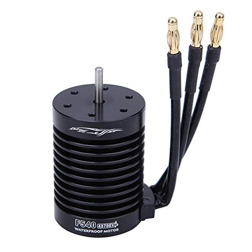 RC Car Motor, 1/10 RC Accessory 4370KV Classic 4-Pole Sensorless Brushless Motor for Surpass F540