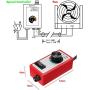 AC 120V 15Amps Variable Speed Controller for Fan Lamp Electric Motor Rheostat Speed Governor,Stepless Speed Regulation,1.8 (KW)