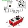 AC 120V 15Amps Variable Speed Controller for Fan Lamp Electric Motor Rheostat Speed Governor,Stepless Speed Regulation,1.8 (KW)