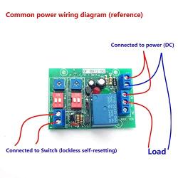RD72-DC-12V Infinite Cycle ON Off Relay Module, DC 12V Adjustable Delay Time Trigger Delay Switch Infinite Loop Relay