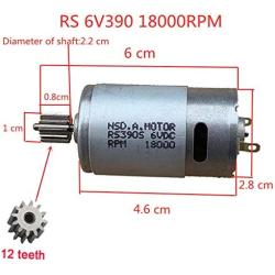 jiaruixin 6V390 18000RPM Universal Electric Motor RS390 6V Motor Drive Engine Accessory for Kids Ride On Cars Children Ride on Toys Replacement Parts