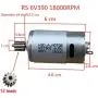 jiaruixin 6V390 18000RPM Universal Electric Motor RS390 6V Motor Drive Engine Accessory for Kids Ride On Cars Children Ride on Toys Replacement Parts