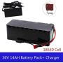 Jieoto Electric Bikes Battery 36V 14Ah 18650 Lithium-ion Battery Pack for 200w-500w Motors 14000mAh Electric Bicycle Moped Lithium-ion Battery Pack with BMS + Charge