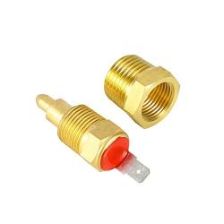 Fan Temperature Switch, Cooling Fan Thermostat Switch with Hexagonal Nut, 185 to 175 Degree Electric Engine 3/8 inch Temperature Sensor Switch with Pipe Thread for Fan