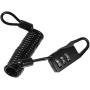 X AUTOHAUX Motorcycle Helmet Lock Bike Cable Lock Portable 3 Digit Security Resettable Combination Cable 2.9mm Bicycle Motorcycle Locks to 35.4