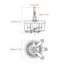 uxcell Wirewound Ceramic Potentiometer Variable Rheostat Resistor 100W 1K Ohm with Knobs