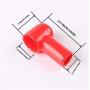 8 Pcs Red and Black Battery Terminal Boots Insulating Covers, PVC Cable Lug Protector Cover Lug caps for Auto Marine Commercial and Power Sports, Insulating Rubber Covers Skins Tool Parts