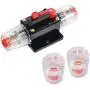 RED WOLF 30A Auto Inline Fuse Circuit Breaker Holder Manual Reset for Marine Trolling Motors Boat ATV Stereo Switch Inverter System Protection Waterproof 12V-48V DC
