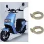 1 Set E-Bike Hub Motor Nuts Bike Safety Washers Electric Bicycle Wheel Lock Nuts Motor Axle Bolt Screw for 750W-1500W Motors with 14mm Shaft