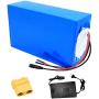 Jieoto 72V 20AH 30AH 40AH E-Bike Battery Lithium-ion Battery Pack Built-in 30A BMS for 1000W-1800W Motor with 84V 3A Charger Fit for Electric Motorcycles Electric Tricycles Mopeds