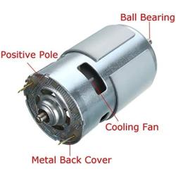 Xuulan Xianglaa-Motor 775 Dc Motor, Ball Bearing Large Torque High Power Low Noise, Electronic Component Motor, (Speed(RPM) : 35000, Voltage(V) : 12V)