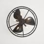 Zulu 25 Inch Cage Imitation Wood Grain Fandelier with Remote