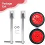 XinKunmarine Stainless Steel Inflatable Boat Launching Wheels Set, Removable Transom Launch Wheels - Fits Any Transom Boat - Heavy Duty CNC Cut Bracket, Support Up to 600lbs