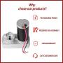 132682 RV Actuator Slide Out Motor (OEM), 18 : 1 Ratio Motor, Replace 295380, M-8910, RP-785615 Motor, Compatible with Most Actuators, Use with Through-Frame Slide Out System -3 Year Warranty