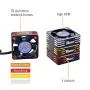 Surpass Hobby Rocket 30x30mm Aluminum 28000RPM Motor Cooling Fan for 1/8 1/10 1/12 RC Car 540 550 Motor (Black-Golden)