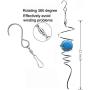 UOUDIO Gazing Ball Spiral Tail Wind Spinner Motor Stabilizer，Stress Ball Indoor Outdoor Decoration Motor Drive Hanging Swivel Hook 11