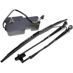 ZTUOAUMA Wiper Motor Arm Blade Kit 6679476 & 7324010 for Bobcat Skid Steers 751 753 763 773 863 864 873 883 963 T110 T140 T180 T190 T200 T250 T300 T320 S130 S150 S160 S175 S185 S205