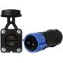 Trolling Motor Plug Receptacle Set, 12V/24V/ 36V/48V Plug for Trolling Motor/ Down Rigger/Fishing Reel,Waterproof Marine Boat DC Power Connector